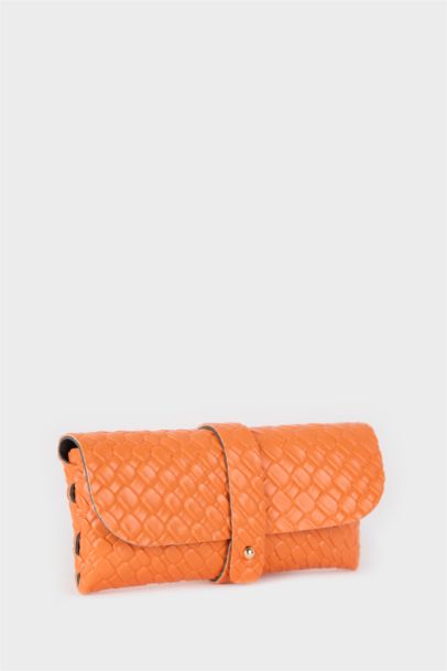 Woman Knitted Patterned Sunglasses Case