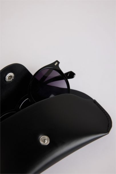 Unisex Faux Leather Sunglasses Case