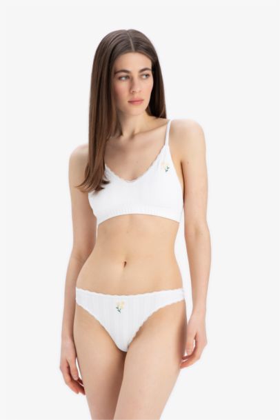 Fall in Love Woman Floral Bra Panty 2 Piece Set