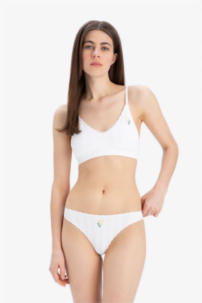 Fall in Love Woman Floral Bra Panty 2 Piece Set