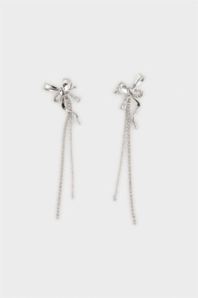 Woman Silver Dangle Earrings