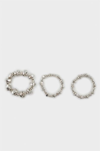 Woman 3 Piece Silver Bracelet