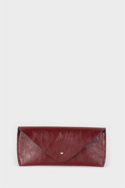 Kadın Suni Deri Güneş Gözlüğü Kılıfı