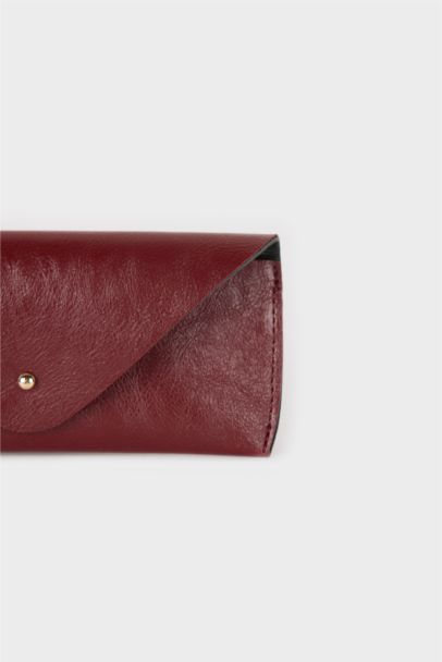 Kadın Suni Deri Güneş Gözlüğü Kılıfı