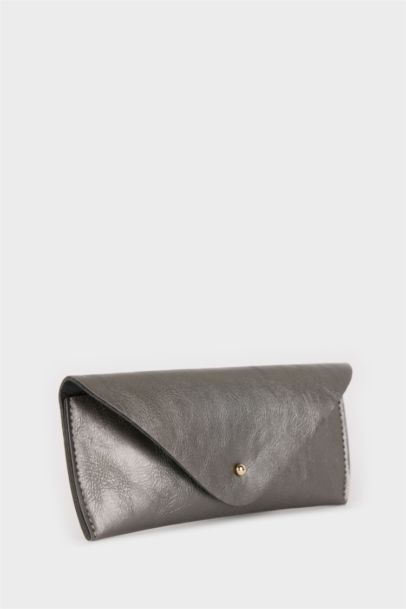 Woman Faux Leather Sunglasses Case