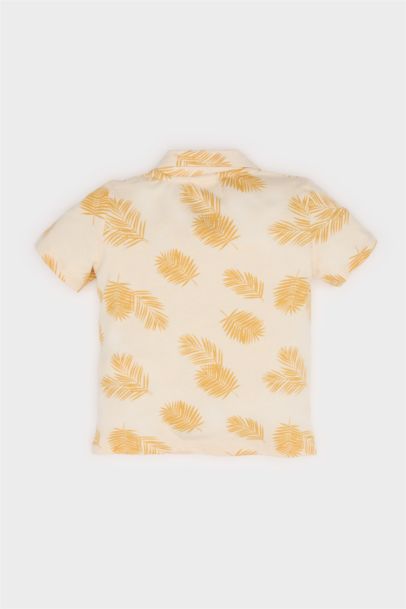 T-shirt Polo manches courtes à motif palmier pour bébé garçon