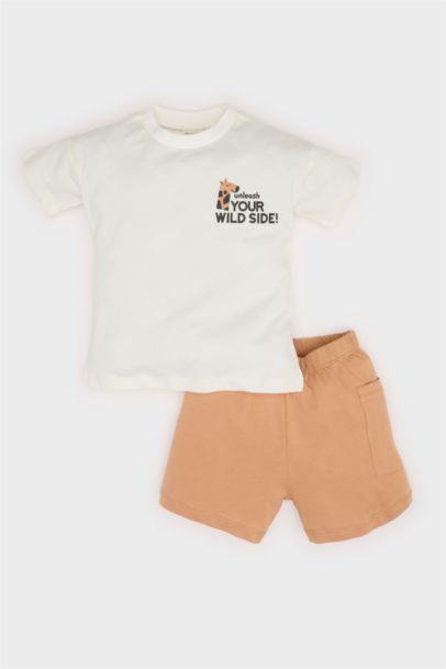 Ensemble T-shirt imprimé et Short pour bébé garçon