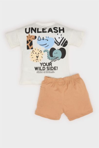 Ensemble T-shirt imprimé et Short pour bébé garçon
