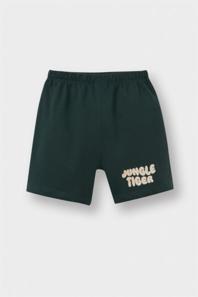 Ensemble T-shirt imprimé tigre et Short à taille élastique pour bébé garçon