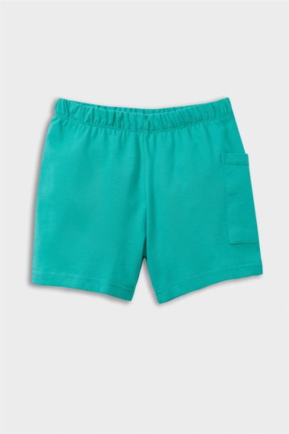 2'li Takım Baskılı Kısa Kollu Tişört Beli Lastikli Şort Erkek Bebek