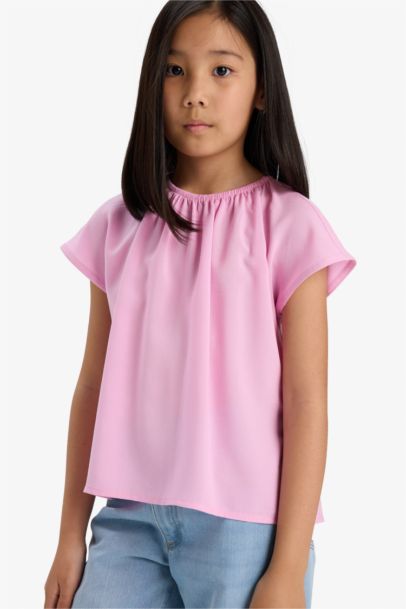 Girl Short Sleeve Blouse