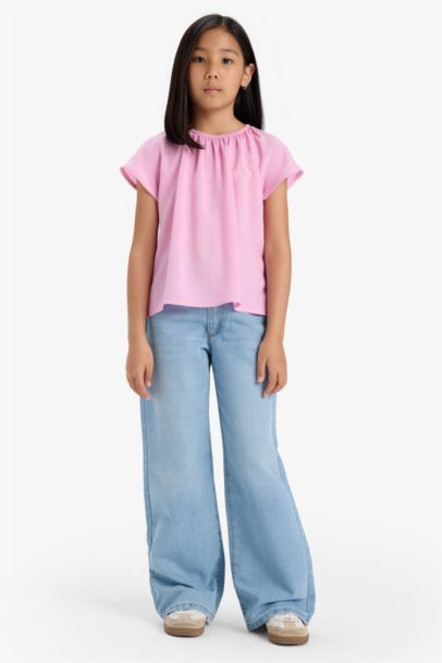 Girl Short Sleeve Blouse