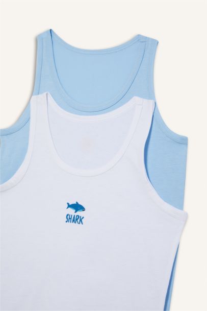 Erkek Çocuk Hayvan Desenli 2'li Atlet