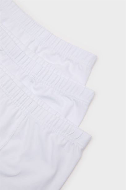 بوكسر اولادي سادة أبيض - 3 قطع