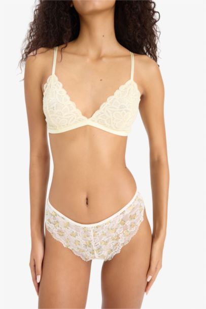 Fall in Love Lace Floral Brazilian Panty