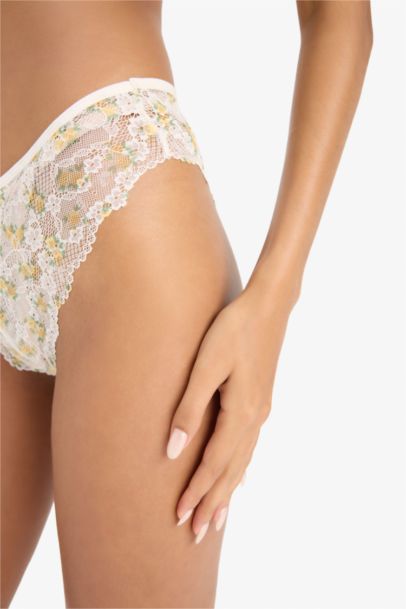 Fall in Love Lace Floral Brazilian Panty