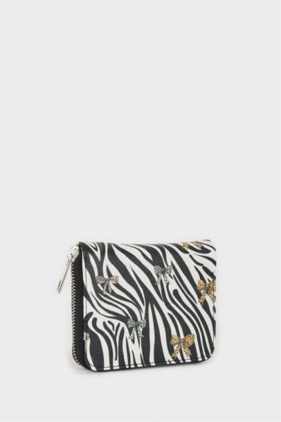 محفظة نسائي زيبرا جلد صناعي