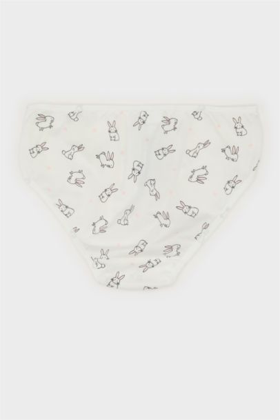 Girl Animal Patterned 3 Piece Slip Panties