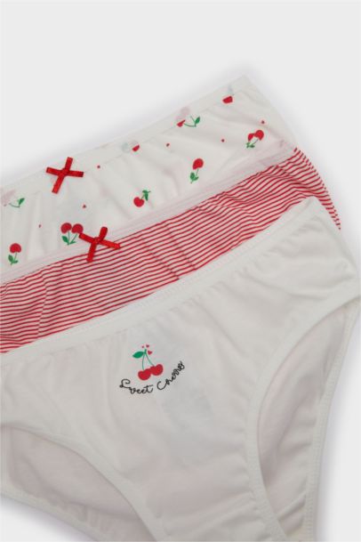 Girl 3 piece Printed Slip Panty