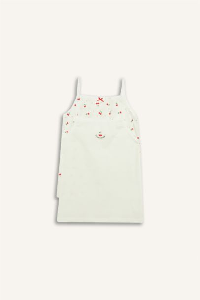 Girl Patterned 2 Piece Undershirts