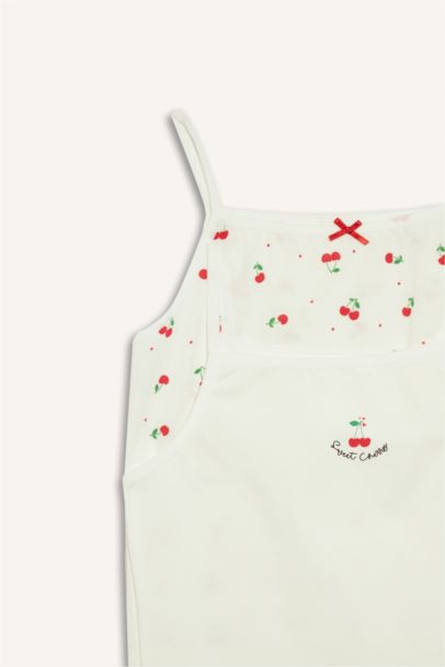 Girl Patterned 2 Piece Undershirts