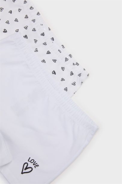 Girl Heart Patterned 2 Piece Boxers