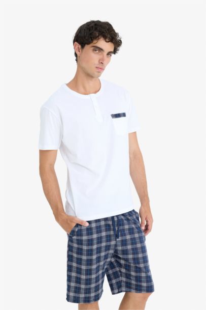 Regular Fit Top Shorts 2 Piece Pajama Set