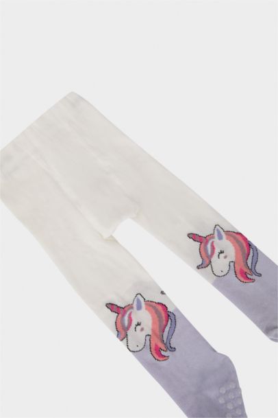 Kız Bebek Dikişsiz Pamuklu Külotlu Çorap