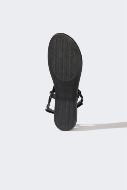Woman Single Band Flat Sole Slippers