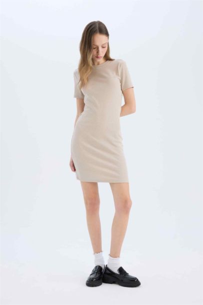 Bodycon Crew Neck Camisole Mini Dress