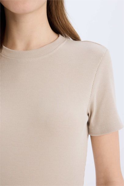 Bodycon Crew Neck Camisole Mini Dress