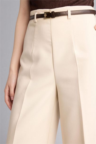 Culotte Fit Regular Hem Trousers