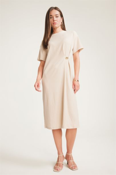Regular Fit Crew Neck Dress