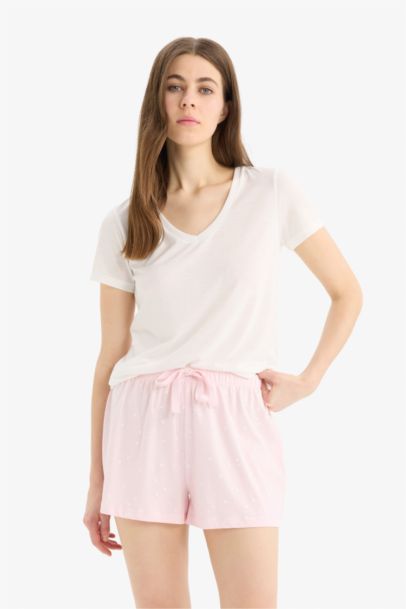Fall in Love Regular Fit Pajama Shorts