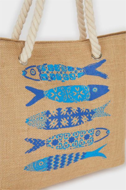 Kadın Plaj Hasır Çantası