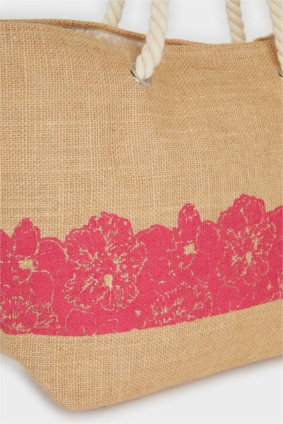 Kadın Hasır Plaj Çantası