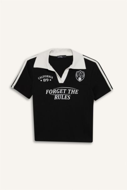 تيشيرت بولو سليم مطبوع