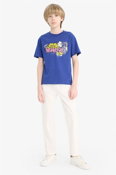 Boy Crew Neck Printed Short Sleeve T-Shirt