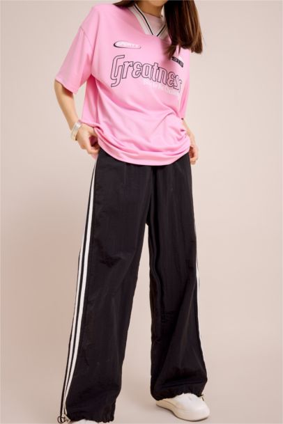 Normal Waist Parachute Trousers