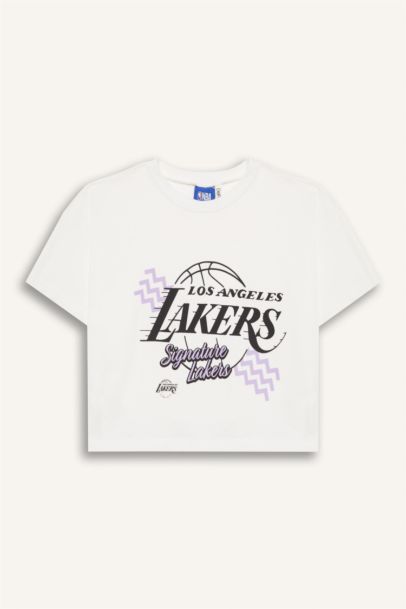 تيشيرت نص كم بناتي من لوس أنجلوس ليكرز