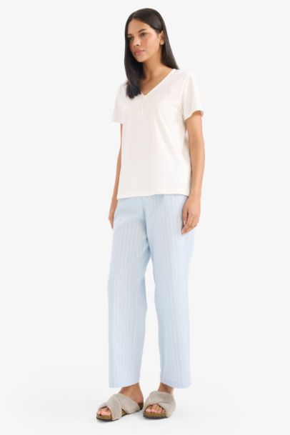 Long Length Poplin Pajama Pants