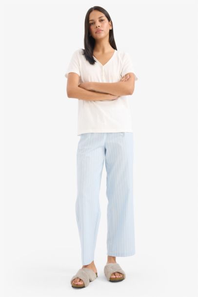 Long Length Poplin Pajama Pants