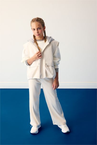 Girl Hooded Waterproof Vest