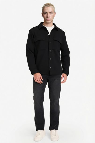 Regular Fit Long Sleeve Overshirt