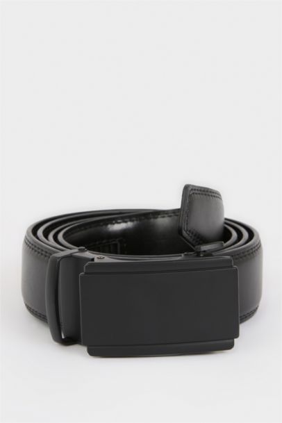 حزام رجالي بمشبك مستطيل