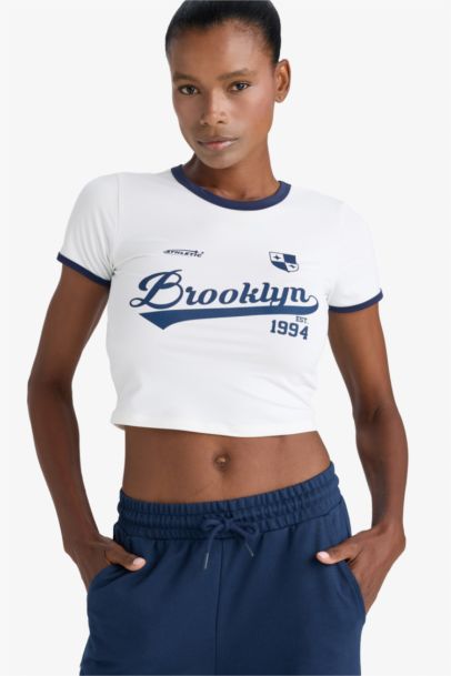 DeFactoFit Crop Top Sports T-Shirt