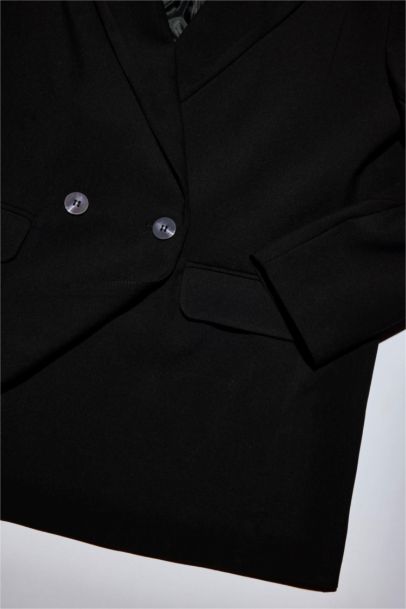 Oversize Fit Jacket Collar Blazer