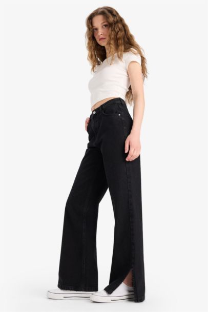 90's Wide Leg High Waist Straight Leg Jeans