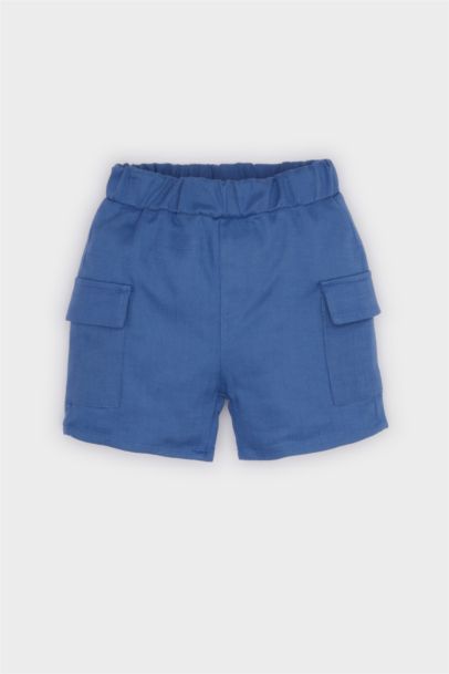 Baby Boy Regular Fit Elastic Band Shorts