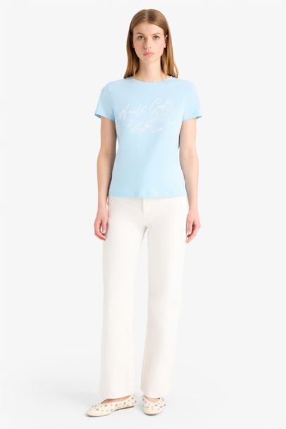 تيشيرت نص ردن قصة عادية وياخة مستديرة